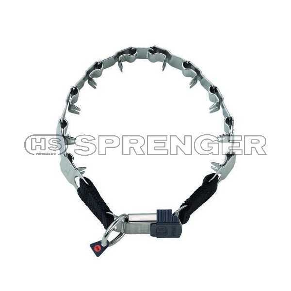 Kiképző nyakörv fém lemezes gyorskapcsolós Inox 48cm, 50050 010 55