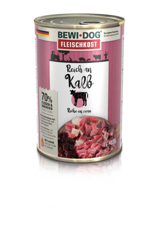 Színhús borjúban gazdag 400 g Bewi-Dog, 518445