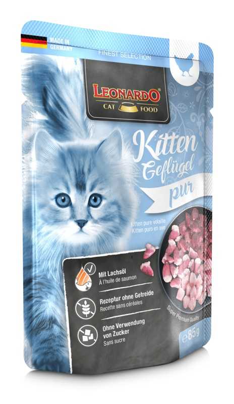 Leonardo 85 gr Kitten - színhús eledel , 756305