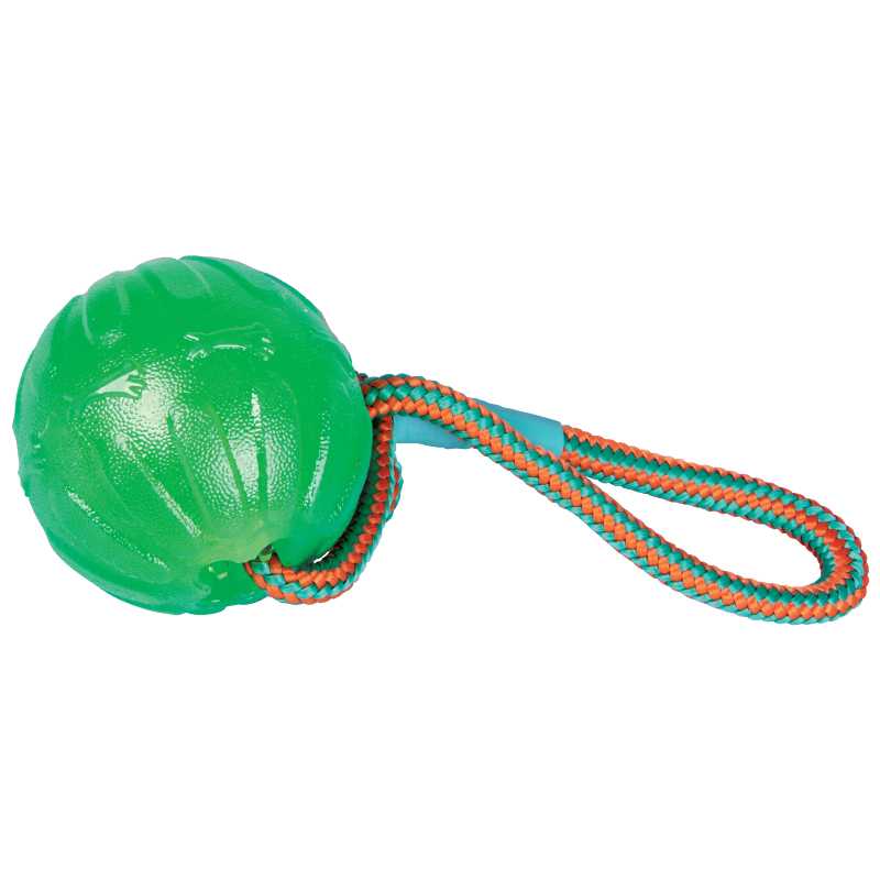 Labda, vízen úszó, 9 cm,szilikonos anyagból, zsinórral-Gappay, STA16